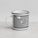 Left View Custom Irvine California Map Enamel Mug in Classic