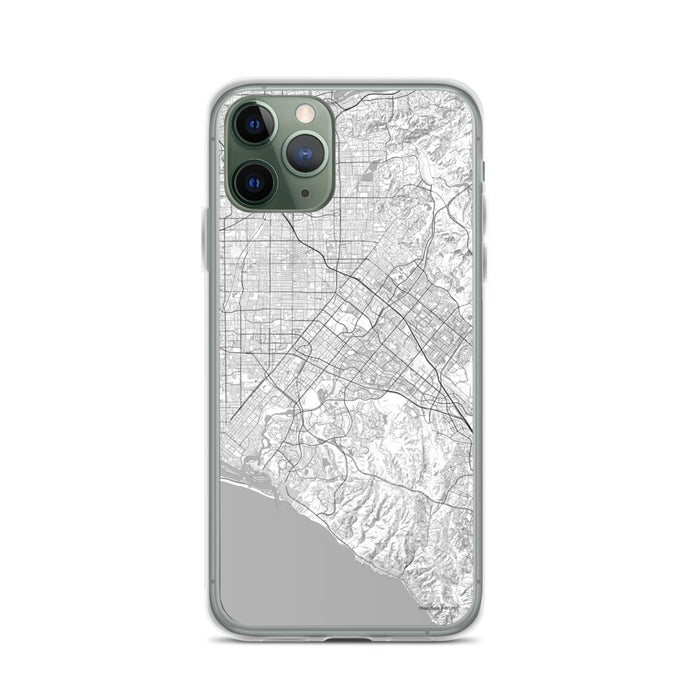 Custom iPhone 11 Pro Irvine California Map Phone Case in Classic