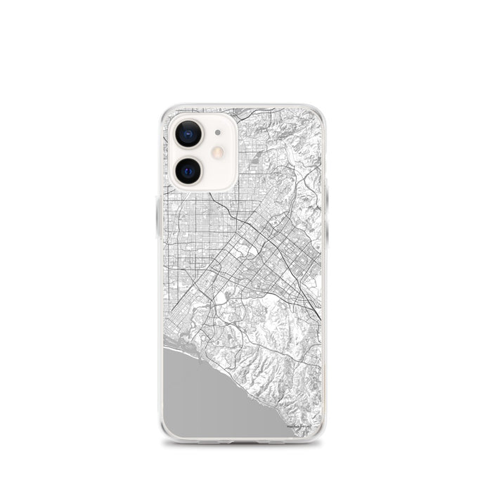 Custom iPhone 12 mini Irvine California Map Phone Case in Classic