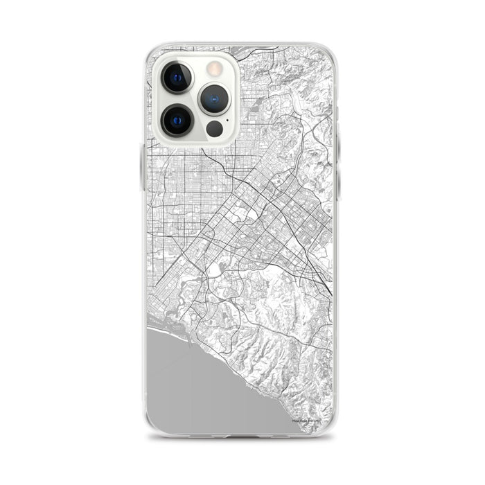 Custom iPhone 12 Pro Max Irvine California Map Phone Case in Classic