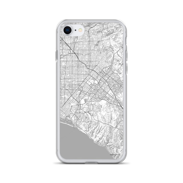 Custom iPhone SE Irvine California Map Phone Case in Classic