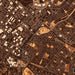 Irvine California Map Print in Ember Style Zoomed In Close Up Showing Details
