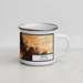 Right View Custom Irvine California Map Enamel Mug in Ember