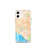 Custom iPhone 12 mini Irvine California Map Phone Case in Watercolor