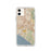 Custom iPhone 11 Irvine California Map Phone Case in Woodblock