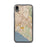 Custom iPhone XR Irvine California Map Phone Case in Woodblock