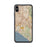 Custom iPhone XS Max Irvine California Map Phone Case in Woodblock