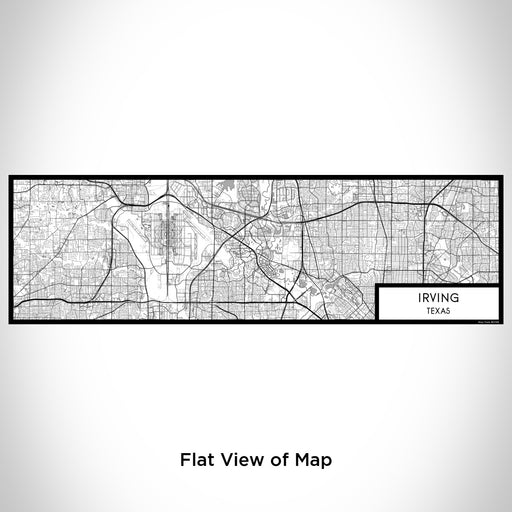 Flat View of Map Custom Irving Texas Map Enamel Mug in Classic