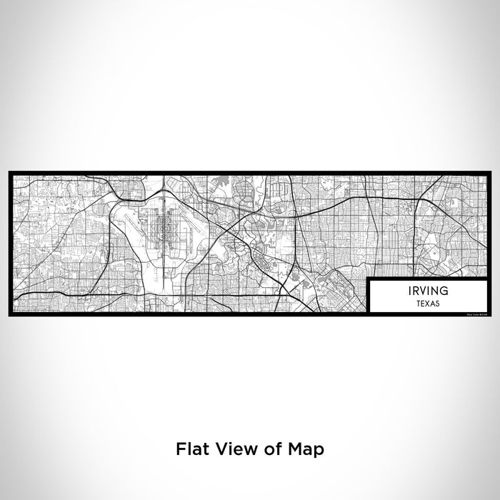 Flat View of Map Custom Irving Texas Map Enamel Mug in Classic