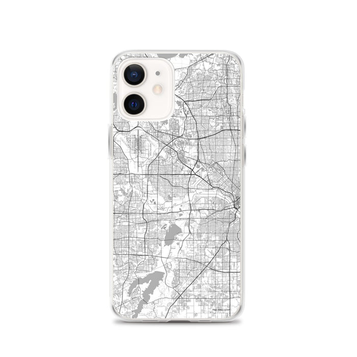 Custom Irving Texas Map iPhone 12 Phone Case in Classic