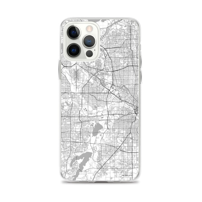 Custom Irving Texas Map iPhone 12 Pro Max Phone Case in Classic
