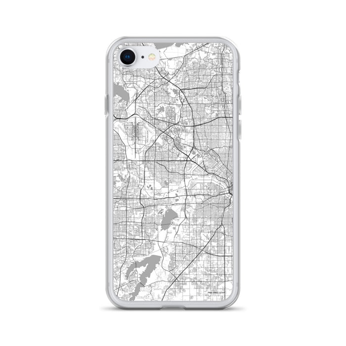 Custom Irving Texas Map iPhone SE Phone Case in Classic