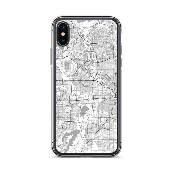 Custom Irving Texas Map Phone Case in Classic