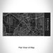 Rendered View of Irving Texas Map Engraving on 17oz Stainless Steel Insulated Cola Bottle in Black