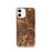Custom Irving Texas Map iPhone 12 Phone Case in Ember