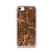 Custom Irving Texas Map iPhone SE Phone Case in Ember