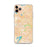 Custom Irving Texas Map Phone Case in Watercolor