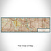 Flat View of Map Custom Irving Texas Map Enamel Mug in Woodblock