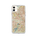 Custom Irving Texas Map Phone Case in Woodblock