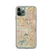 Custom Irving Texas Map Phone Case in Woodblock