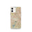 Custom Irving Texas Map iPhone 12 mini Phone Case in Woodblock