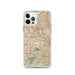 Custom Irving Texas Map iPhone 12 Pro Phone Case in Woodblock