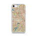 Custom Irving Texas Map iPhone SE Phone Case in Woodblock