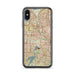 Custom Irving Texas Map Phone Case in Woodblock
