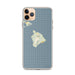 Custom Island of Hawai'i Hawaii Map Phone Case in Woodblock