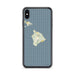 Custom Island of Hawai'i Hawaii Map Phone Case in Woodblock
