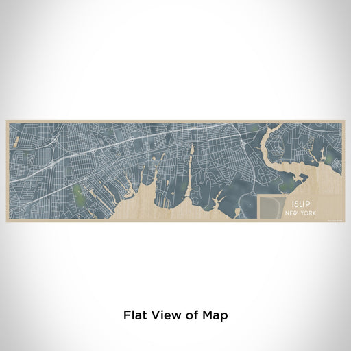 Flat View of Map Custom Islip New York Map Enamel Mug in Afternoon