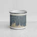 Front View Custom Islip New York Map Enamel Mug in Afternoon