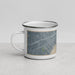 Left View Custom Islip New York Map Enamel Mug in Afternoon