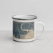 Right View Custom Islip New York Map Enamel Mug in Afternoon
