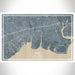 Islip New York Map Print Landscape Orientation in Afternoon Style With Shaded Background