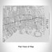 Rendered View of Islip New York Map Engraving on 20oz Stainless Steel Insulated Bottle with Bamboo Top