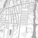 Islip New York Map Print in Classic Style Zoomed In Close Up Showing Details