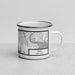 Right View Custom Islip New York Map Enamel Mug in Classic