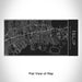 Rendered View of Islip New York Map Engraving on 17oz Stainless Steel Insulated Cola Bottle in Black