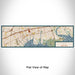 Flat View of Map Custom Islip New York Map Enamel Mug in Woodblock