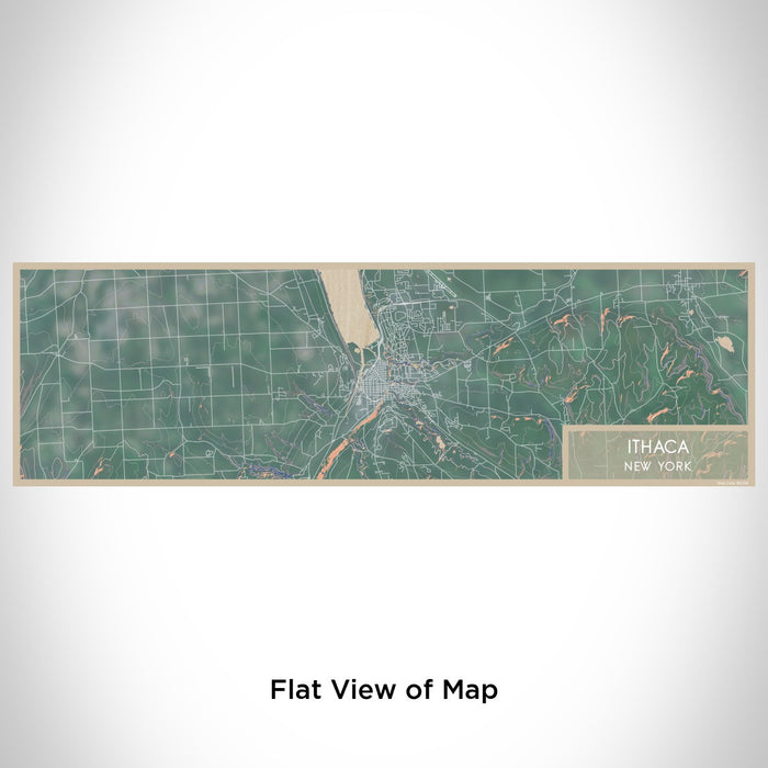 Flat View of Map Custom Ithaca New York Map Enamel Mug in Afternoon