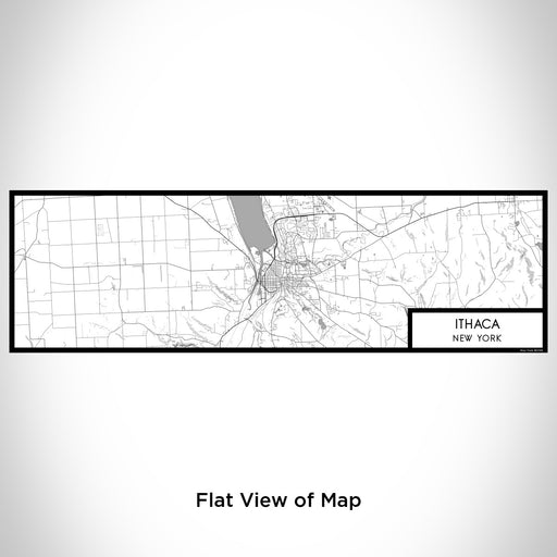 Flat View of Map Custom Ithaca New York Map Enamel Mug in Classic