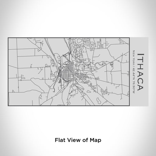 Rendered View of Ithaca New York Map Engraving on 17oz Stainless Steel Insulated Cola Bottle