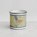 Front View Custom Ithaca New York Map Enamel Mug in Woodblock