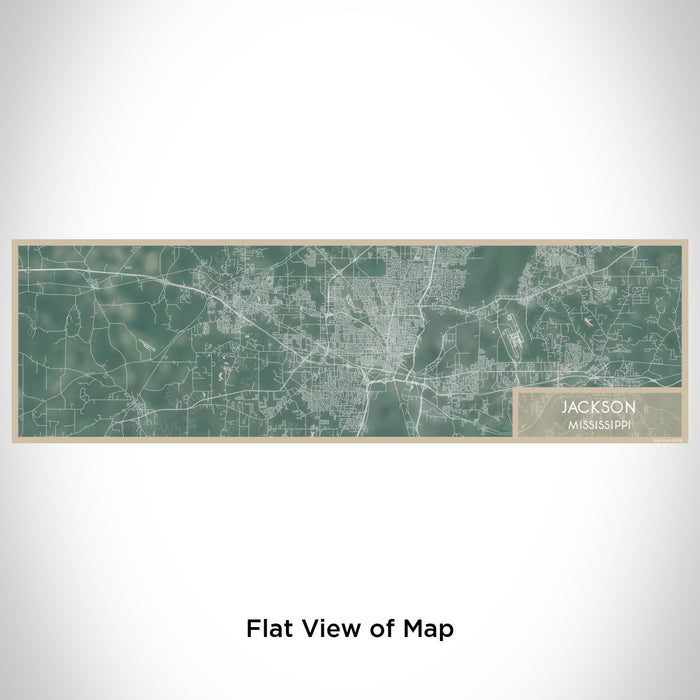 Flat View of Map Custom Jackson Mississippi Map Enamel Mug in Afternoon