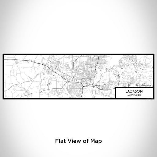 Flat View of Map Custom Jackson Mississippi Map Enamel Mug in Classic
