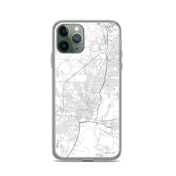 Custom Jackson Mississippi Map Phone Case in Classic
