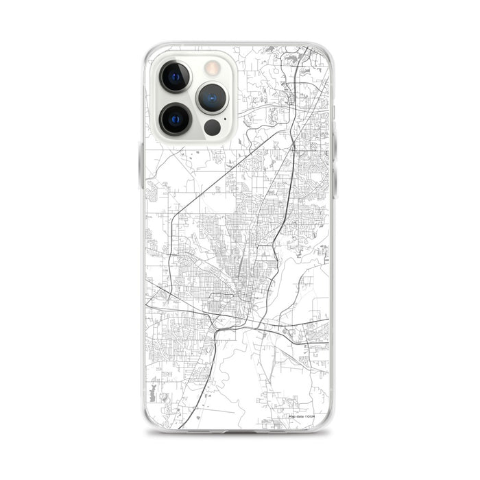 Custom Jackson Mississippi Map iPhone 12 Pro Max Phone Case in Classic