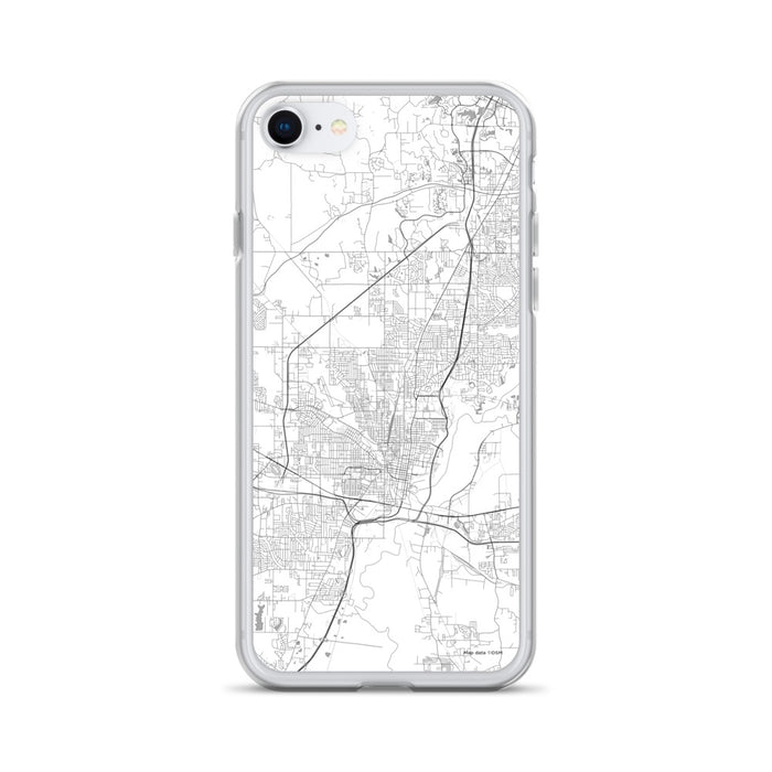 Custom Jackson Mississippi Map iPhone SE Phone Case in Classic