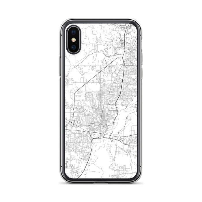 Custom Jackson Mississippi Map Phone Case in Classic
